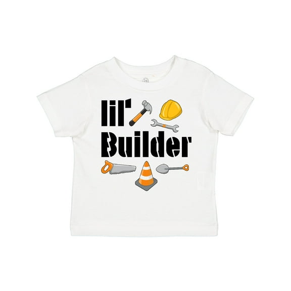 Inktastic Lil Builder- Future Construction Worker Boys or Girls Toddler T-Shirt