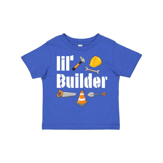Inktastic Lil Builder Future Construction Worker Boys or Girls Toddler T-Shirt