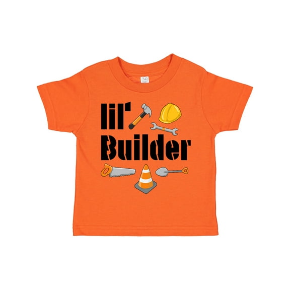 Inktastic Lil Builder- Future Construction Worker Boys or Girls Toddler T-Shirt
