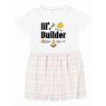 thumbnail image 1 of Inktastic Lil Builder Future Construction Worker Girls Toddler Dress, 1 of 5