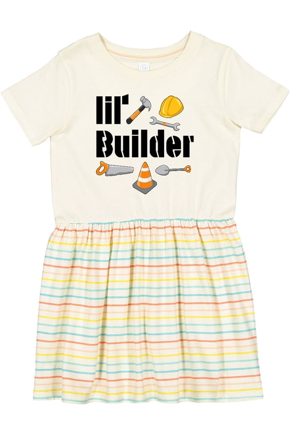Lil Builder Future Construction Worker Girls Toddler Dress