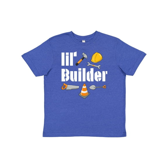Inktastic Lil Builder- Future Construction Worker Youth T-Shirt
