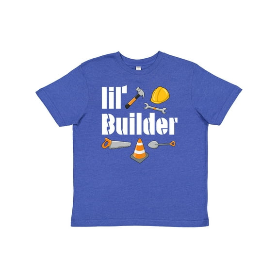 Inktastic Lil Builder- Future Construction Worker Youth T-Shirt
