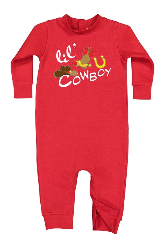 Lil' Cowboy Baby Fleece Romper