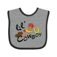 thumbnail image 1 of Inktastic Lil' Cowboy Boys Baby Bib, 1 of 4