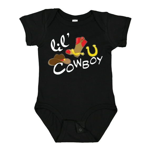 Inktastic Lil' Cowboy Boys Baby Bodysuit