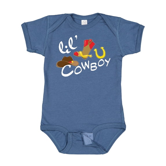 Inktastic Lil' Cowboy Boys Baby Bodysuit