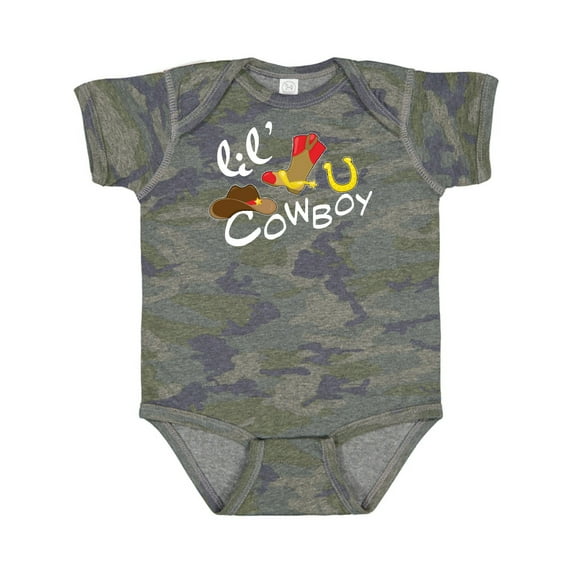 Inktastic Lil' Cowboy Boys Baby Bodysuit