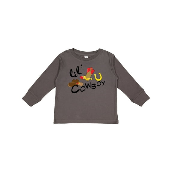 Inktastic Lil' Cowboy Boys Long Sleeve Toddler T-Shirt