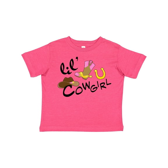 Inktastic Lil' Cowgirl Girls Toddler T-Shirt