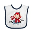 thumbnail image 1 of Inktastic Lil' Devil Boys or Girls Baby Bib, 1 of 4