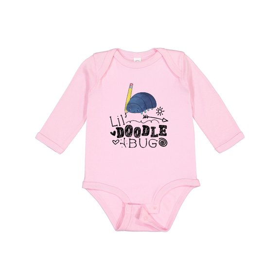 Inktastic Lil Doodle Bug Cute Artist Boys or Girls Long Sleeve Baby Bodysuit