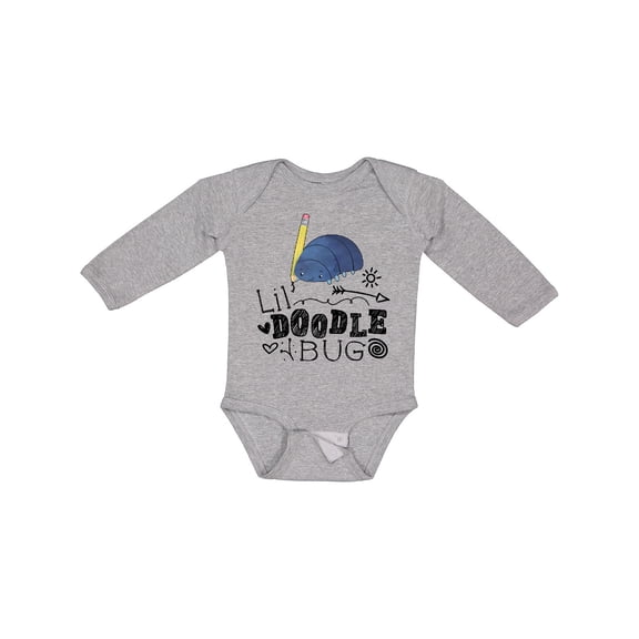Inktastic Lil Doodle Bug Cute Artist Boys or Girls Long Sleeve Baby Bodysuit