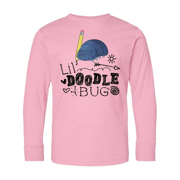 Inktastic Lil Doodle Bug Cute Artist Long Sleeve Youth T-Shirt