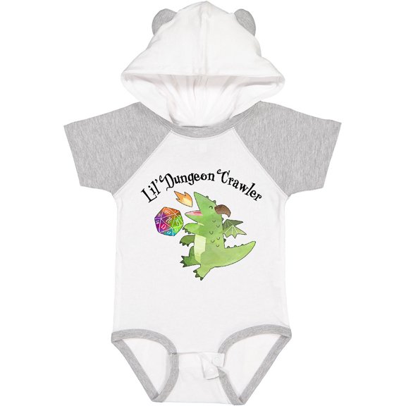 Inktastic Lil' Dungeon Crawler Cute Dragon Boys or Girls Baby Bodysuit