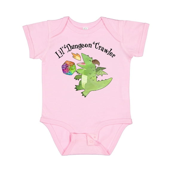 Inktastic Lil' Dungeon Crawler Cute Dragon Boys or Girls Baby Bodysuit
