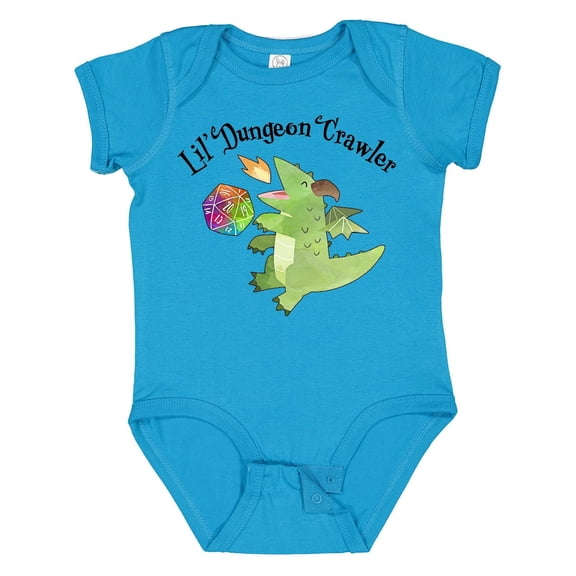 Inktastic Lil' Dungeon Crawler Cute Dragon Boys or Girls Baby Bodysuit
