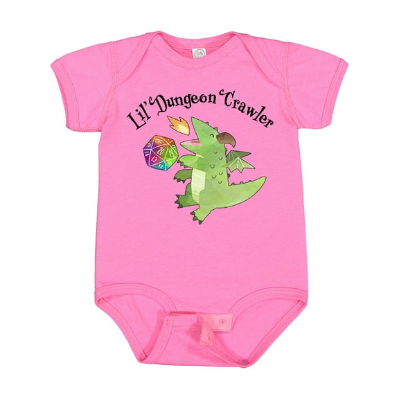 Inktastic Lil' Dungeon Crawler Cute Dragon Boys or Girls Baby Bodysuit