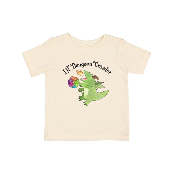Inktastic Lil' Dungeon Crawler Cute Dragon Boys or Girls Baby T-Shirt