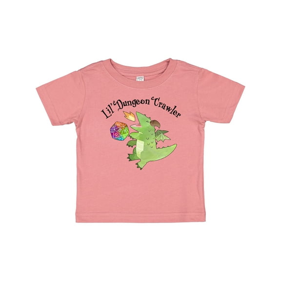 Inktastic Lil' Dungeon Crawler Cute Dragon Boys or Girls Baby T-Shirt