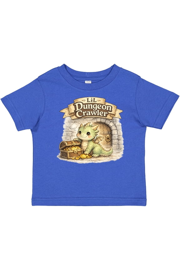 Lil Dungeon Crawler Dragon Treasure Adventure Boys or Girls Baby T-Shirt