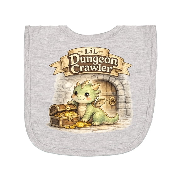 Inktastic Lil Dungeon Dragon Newborn Bib