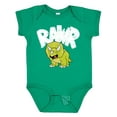 thumbnail image 1 of Inktastic Lil' Green Triceratops Rawr Boys or Girls Baby Bodysuit, 1 of 5