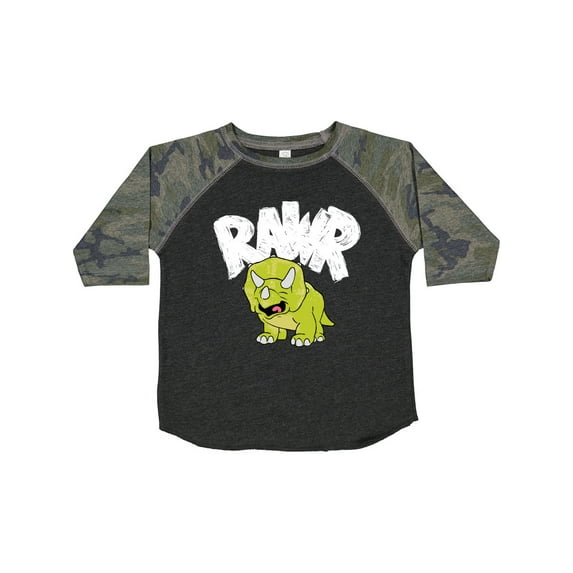 Inktastic Lil' Green Triceratops Rawr Boys or Girls Toddler T-Shirt