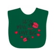 thumbnail image 1 of Inktastic Lil Miss Love Bug with Lady Bug and Hearts Girls Baby Bib, 1 of 4
