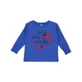 thumbnail image 1 of Inktastic Lil Miss Love Bug with Lady Bug and Hearts Girls Long Sleeve Toddler T-Shirt, 1 of 5