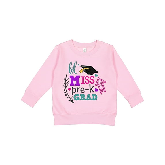 Inktastic Lil Miss Pre-k Grad with Arrows Toddler Sweatshirt