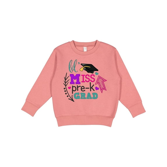 Inktastic Lil Miss Pre-k Grad with Arrows Toddler Sweatshirt