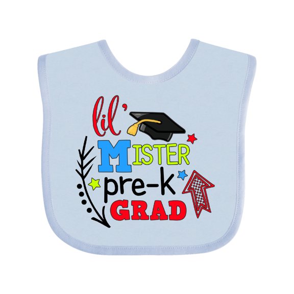 Inktastic Lil Mister Pre-K Grad with Arrows Boys Baby Bib