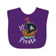thumbnail image 1 of Inktastic Lil' Pirate Pirate Ship, Blue Bandana Boys or Girls Baby Bib, 1 of 4