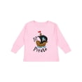 thumbnail image 1 of Inktastic Lil' Pirate Pirate Ship, Blue Bandana Boys or Girls Long Sleeve Toddler T-Shirt, 1 of 5