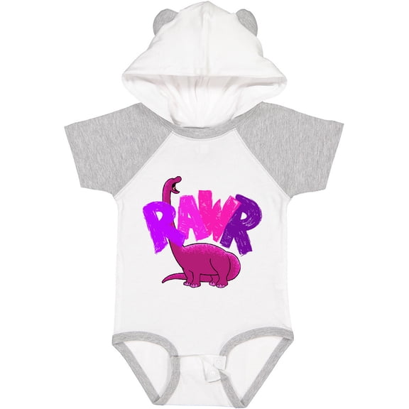 Inktastic Lil' Purple Bronto Rawr Boys or Girls Baby Bodysuit