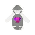 thumbnail image 1 of Inktastic Lil' Purple Bronto Rawr Boys or Girls Long Sleeve Baby Bodysuit, 1 of 5