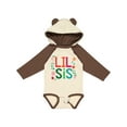 thumbnail image 1 of Inktastic Lil Sis Girls Sister Announcement Gift Girls Long Sleeve Baby Bodysuit, 1 of 5