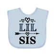 thumbnail image 1 of Inktastic Lil Sis Girls Sister Announcement Girls Baby Bib, 1 of 4
