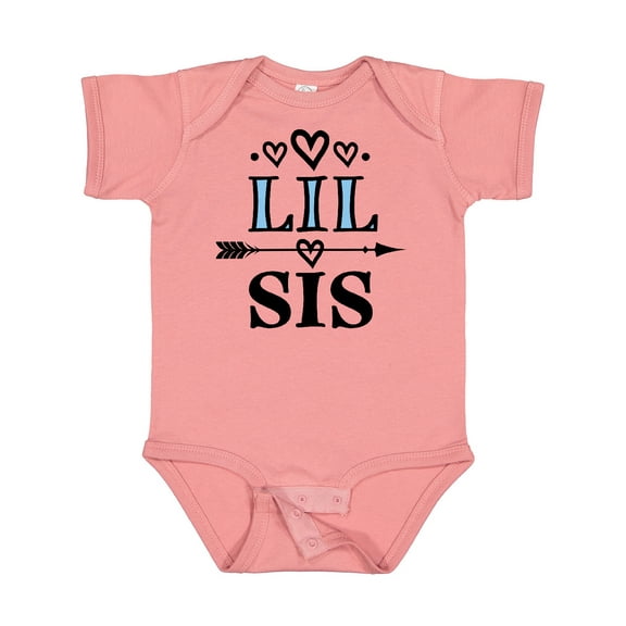 Inktastic Lil Sis Girls Sister Announcement Girls Baby Bodysuit