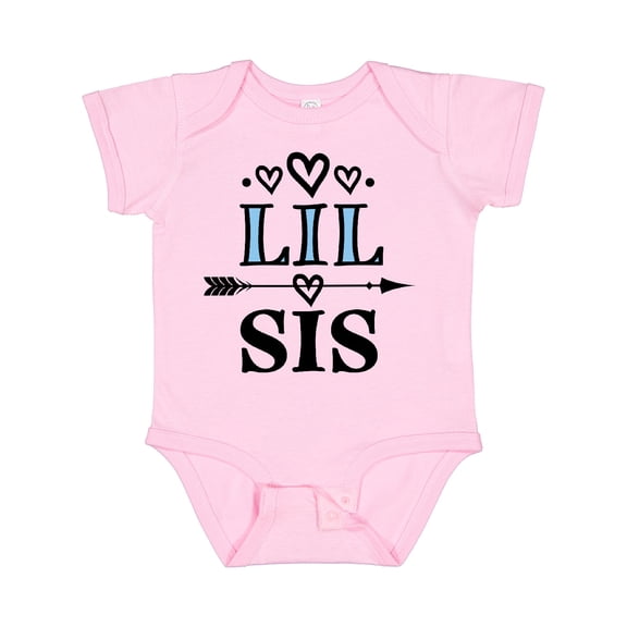 Inktastic Lil Sis Girls Sister Announcement Girls Baby Bodysuit