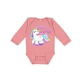 thumbnail image 1 of Inktastic Lil Sis Unicorn Little Sister Girls Long Sleeve Baby Bodysuit, 1 of 5