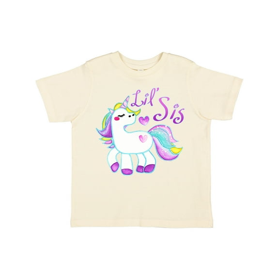 Inktastic Lil Sis Unicorn- Little Sister Girls Toddler T-Shirt