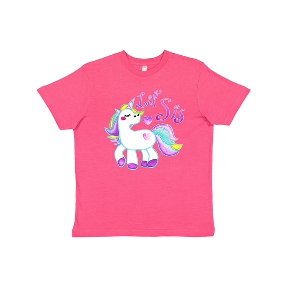 Inktastic Lil Sis Unicorn- Little Sister Youth T-Shirt
