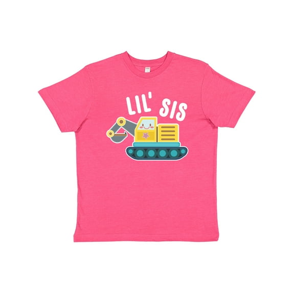 Inktastic Lil Sis in with Bulldozer Youth T-Shirt