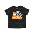thumbnail image 1 of Inktastic Lil Sis with Construction Cones Girls Toddler T-Shirt, 1 of 5