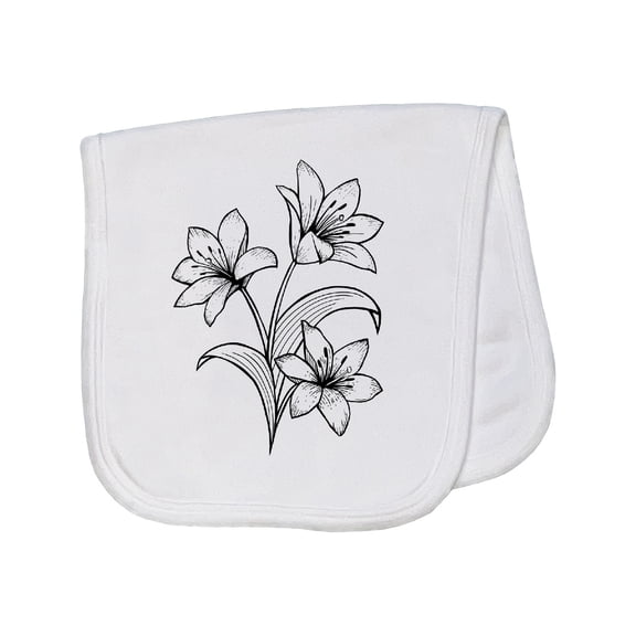 Inktastic Lily Baby Burp Cloth