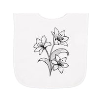 Inktastic Lily Baby Terry Cloth Bib