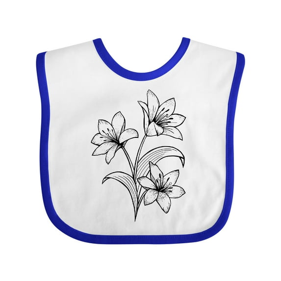 Inktastic Lily Boys or Girls Baby Bib