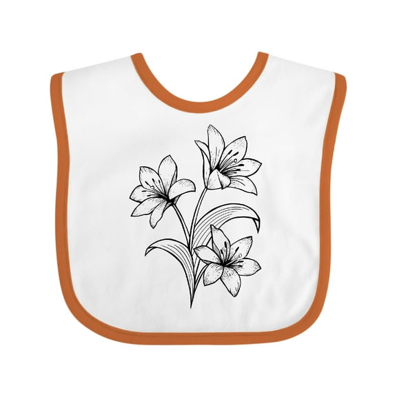 Inktastic Lily Boys or Girls Baby Bib
